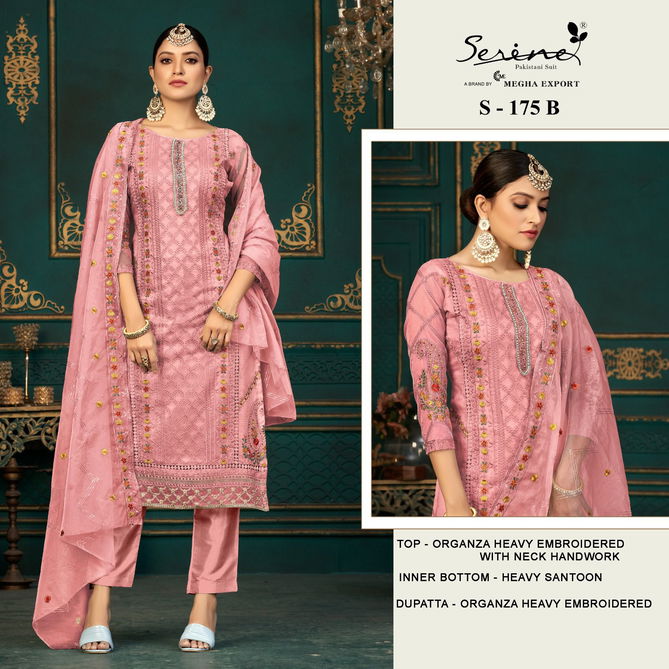 Serine S 171 A To D Organza Pakistani Suits Catalog
